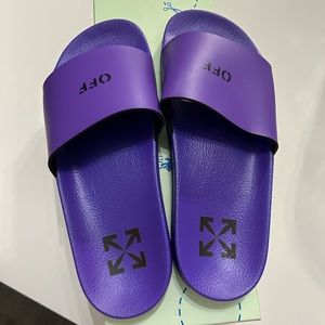 Purple Off White Slides Brand New Never Worn. Size 39